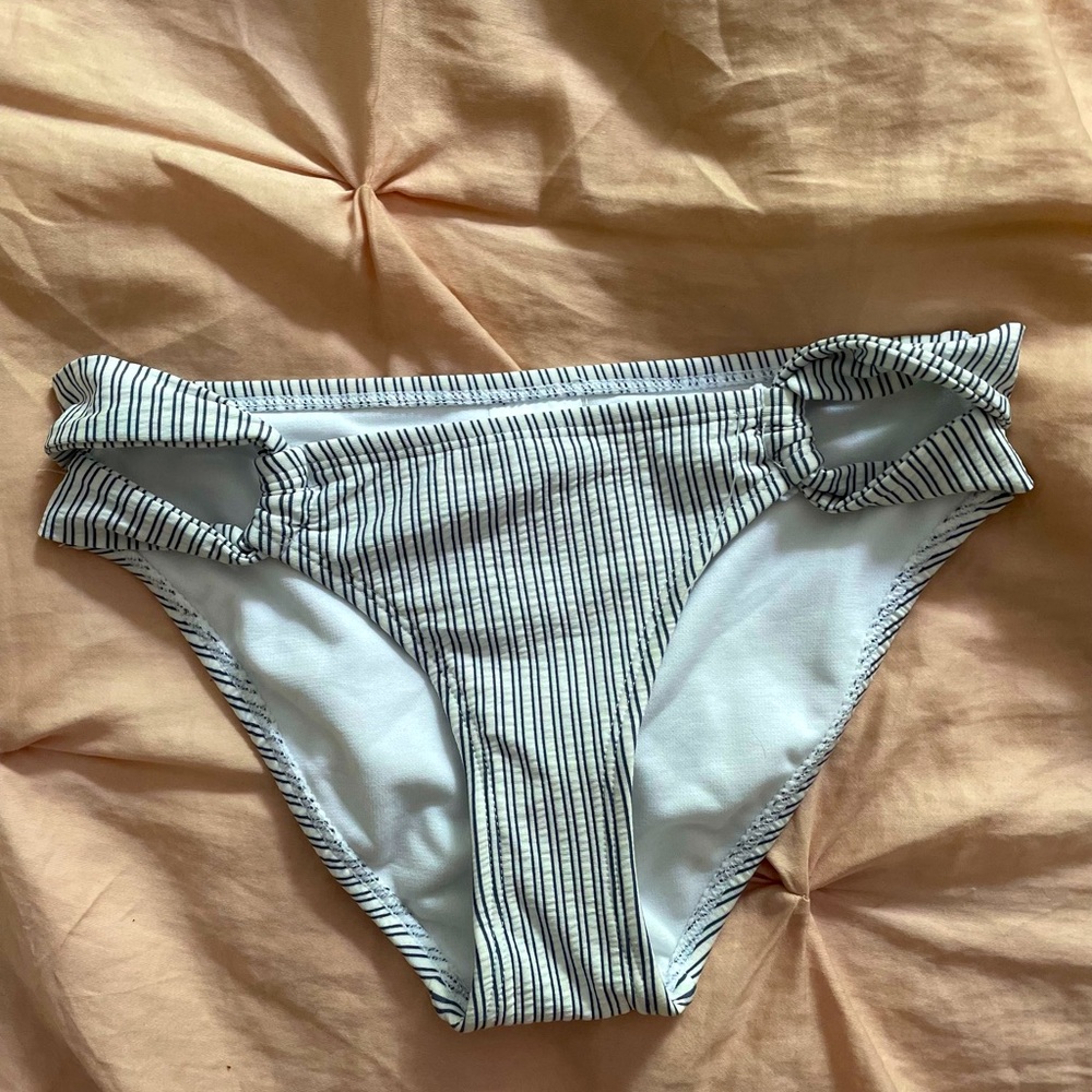 Striped bikini bottoms